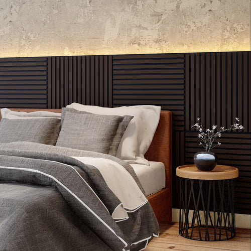 Royal Slat 2x2 Acoustic Slat Panels - Black Walnut