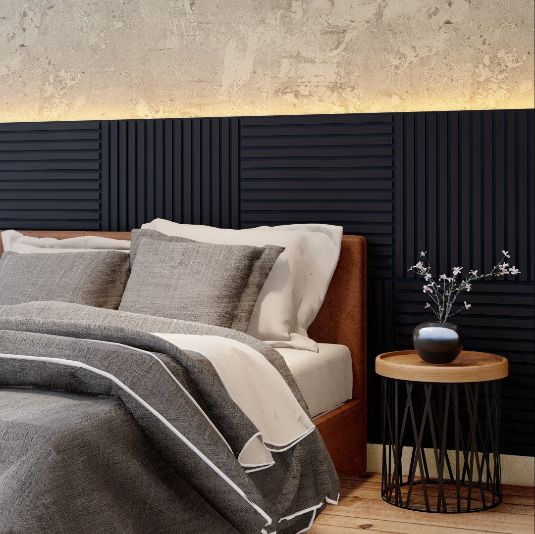 Royal Slat 2x2 Acoustic Slat Panels - Black Oak