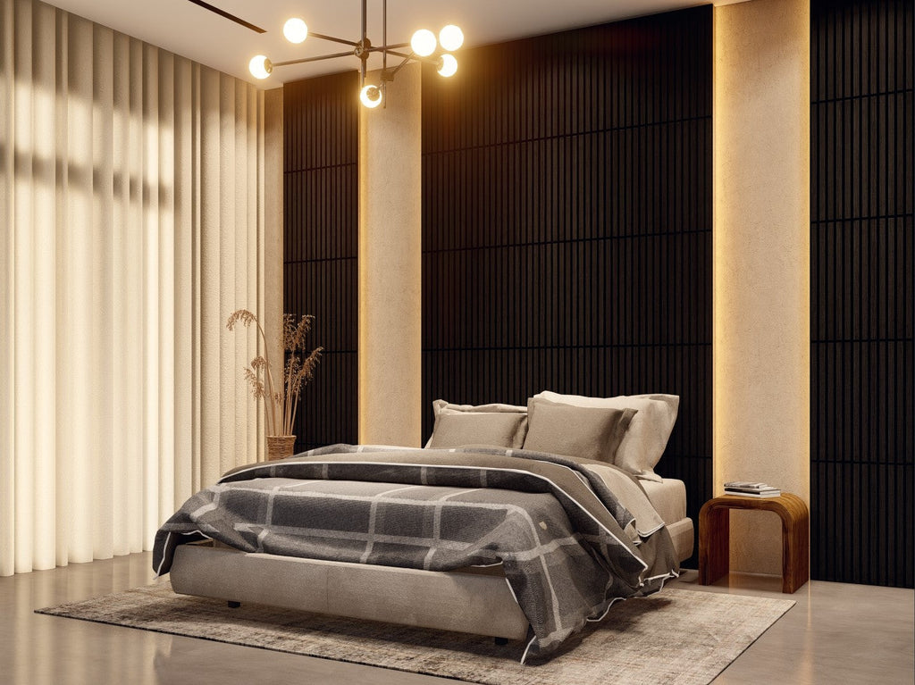Royal Slat 2x2 Acoustic Slat Panels - Black Oak