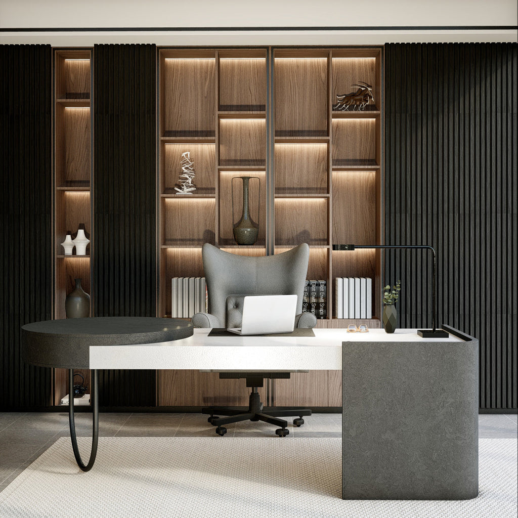 Royal Slat Acoustic Slat Panels - Black Oak