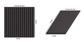 Royal Slat 2x2 Acoustic Slat Panels - Black Walnut