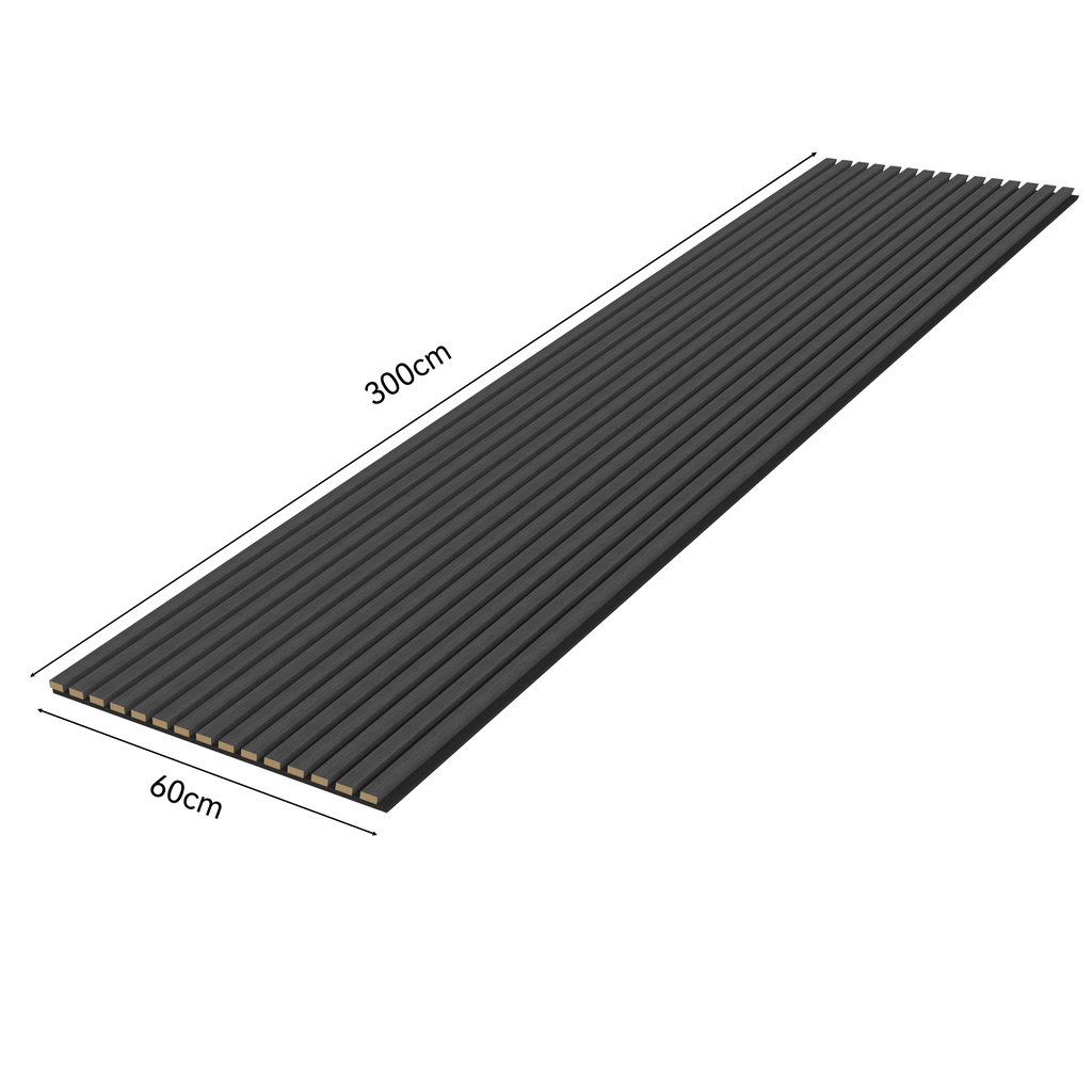 Royal Slat Acoustic Slat Panels - Black Oak