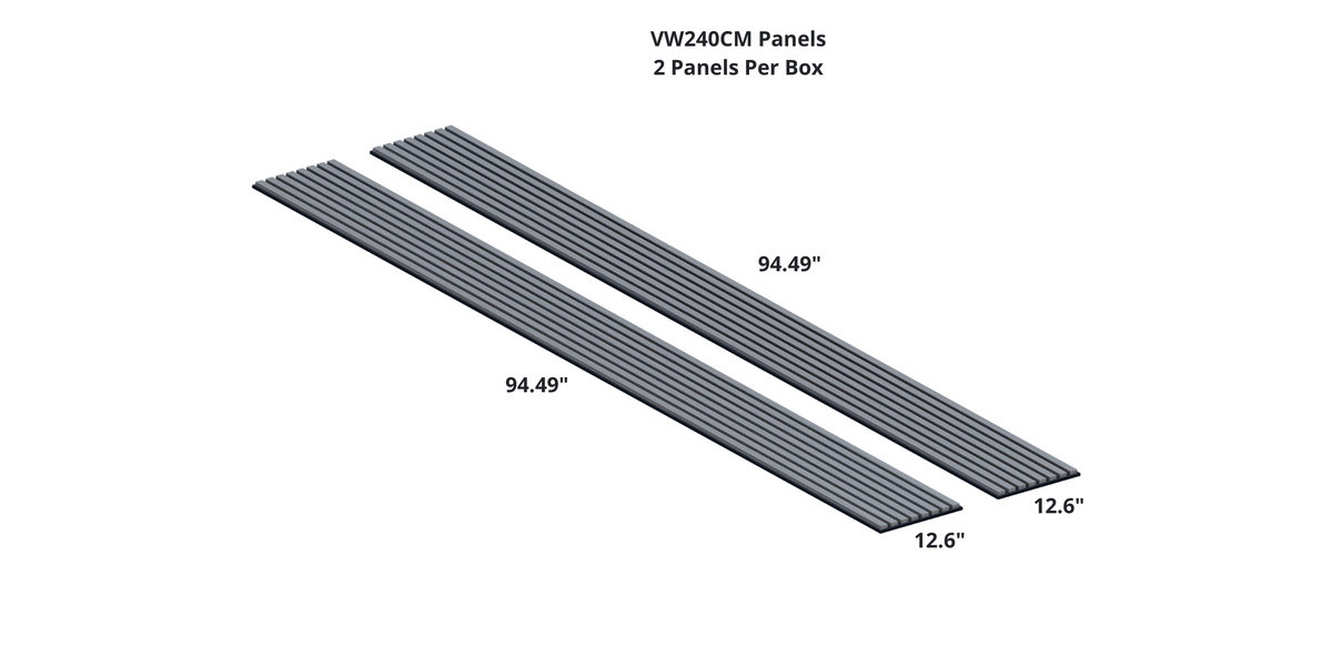 Royal Slat Acoustic Slat Panels - Grey Oak