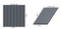 Royal Slat 2x2 Acoustic Slat Panels - Grey Oak