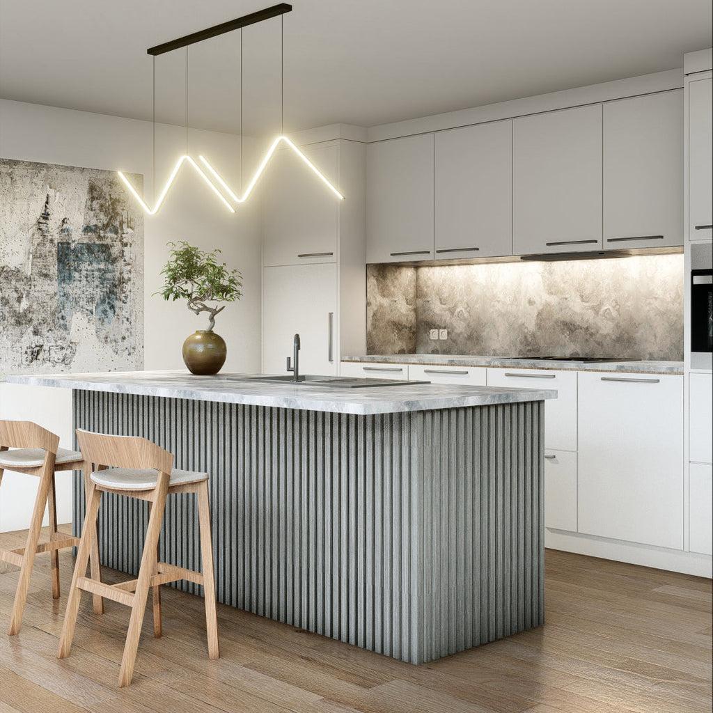 Royal Slat Acoustic Slat Panels - Grey Oak