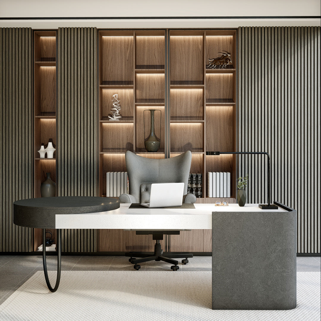 Royal Slat Acoustic Slat Panels - Grey Oak