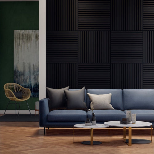 Royal Slat 2x2 Acoustic Slat Panels - Black Oak