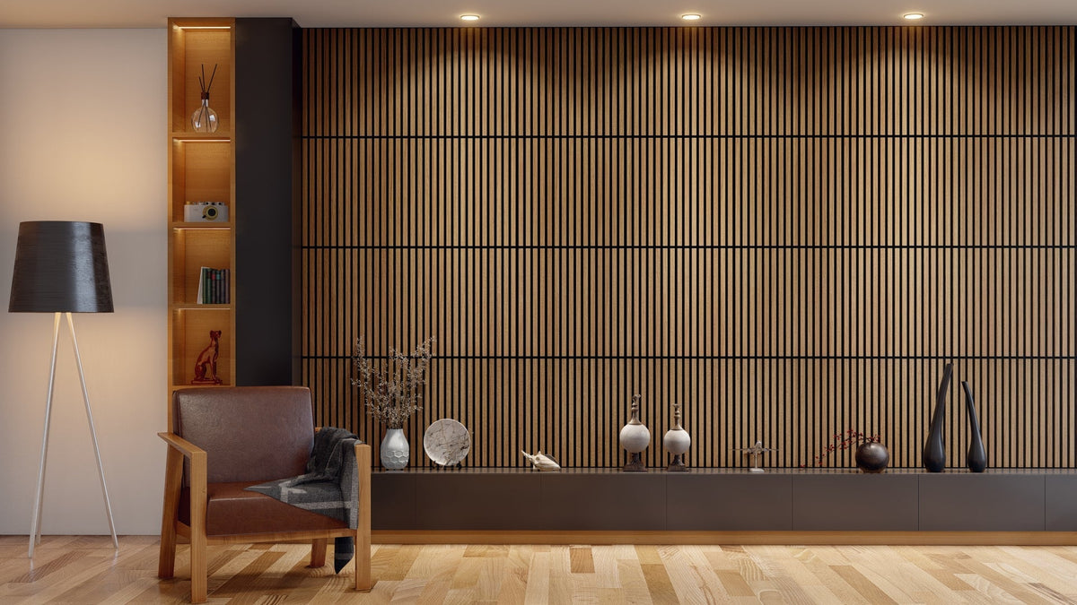 Royal Slat 2x2 Acoustic Slat Panels - White Oak