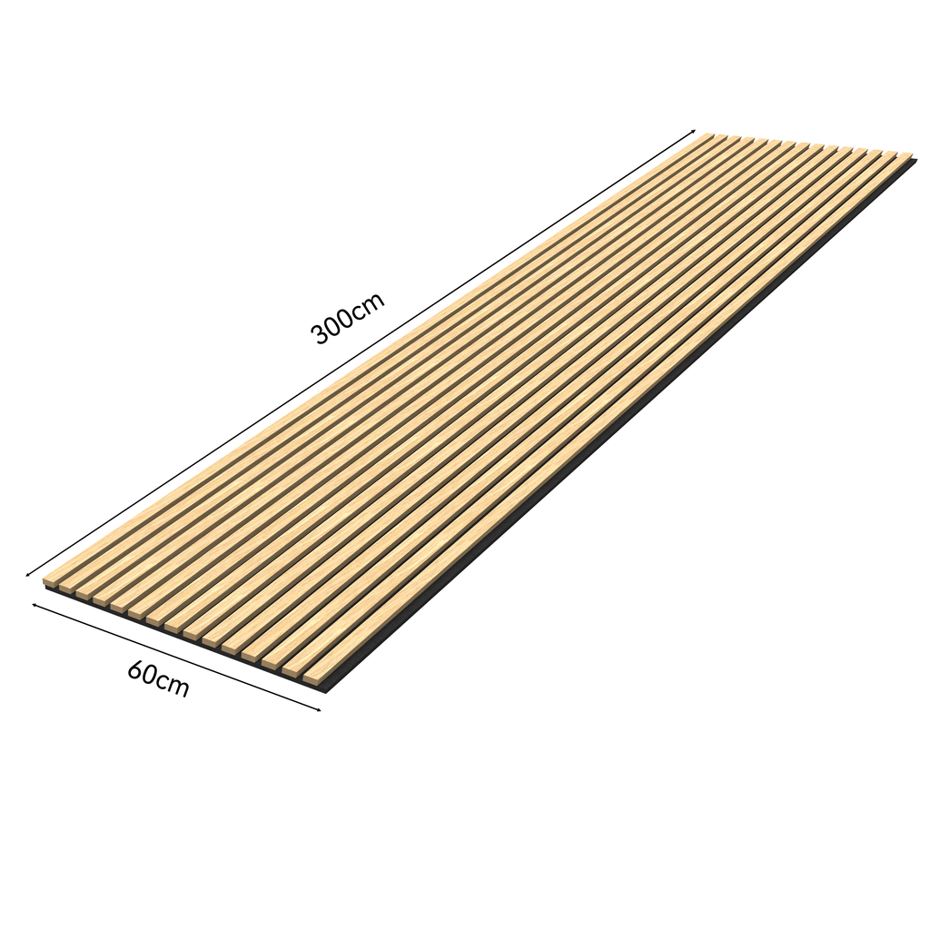 Royal Slat Acoustic Slat Panels - White Oak