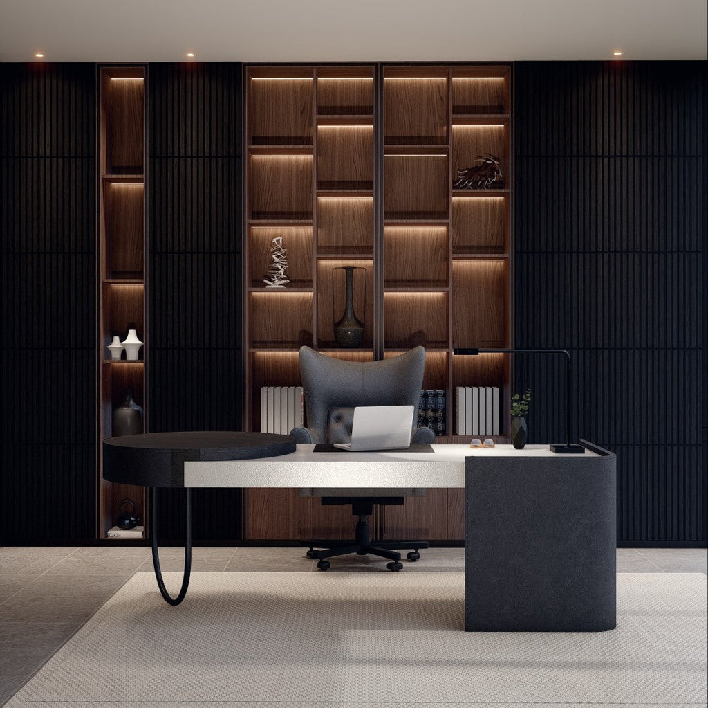 Royal Slat 2x2 Acoustic Slat Panels - Black Oak