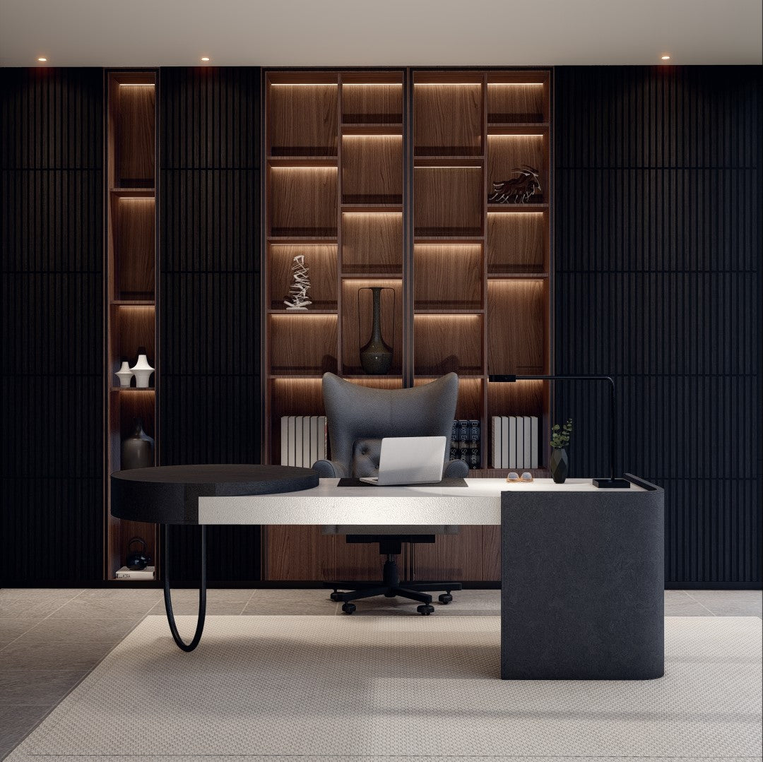 Royal Slat 2x2 Acoustic Slat Panels - Black Oak