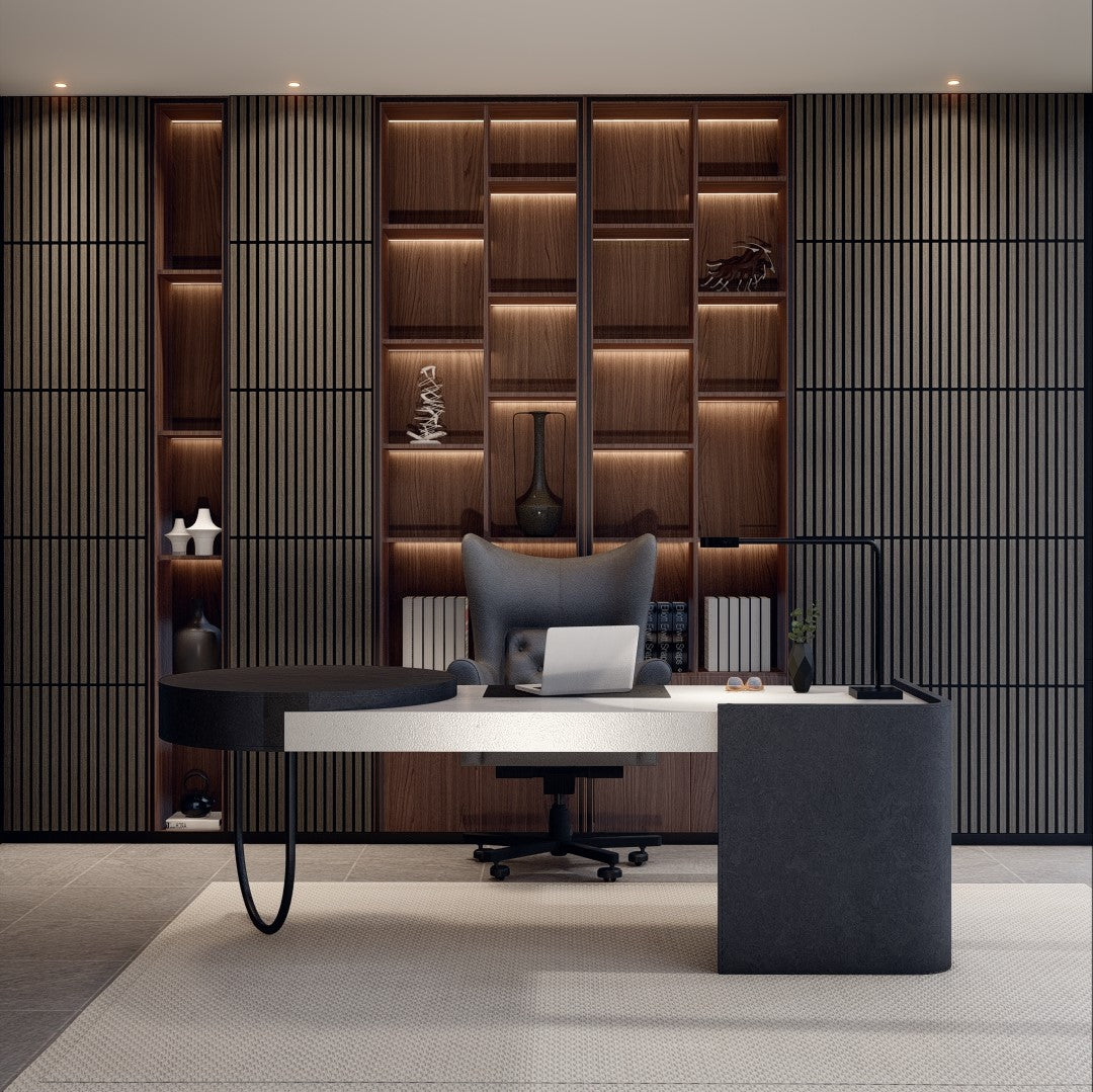 Royal Slat 2x2 Acoustic Slat Panels - Grey Oak