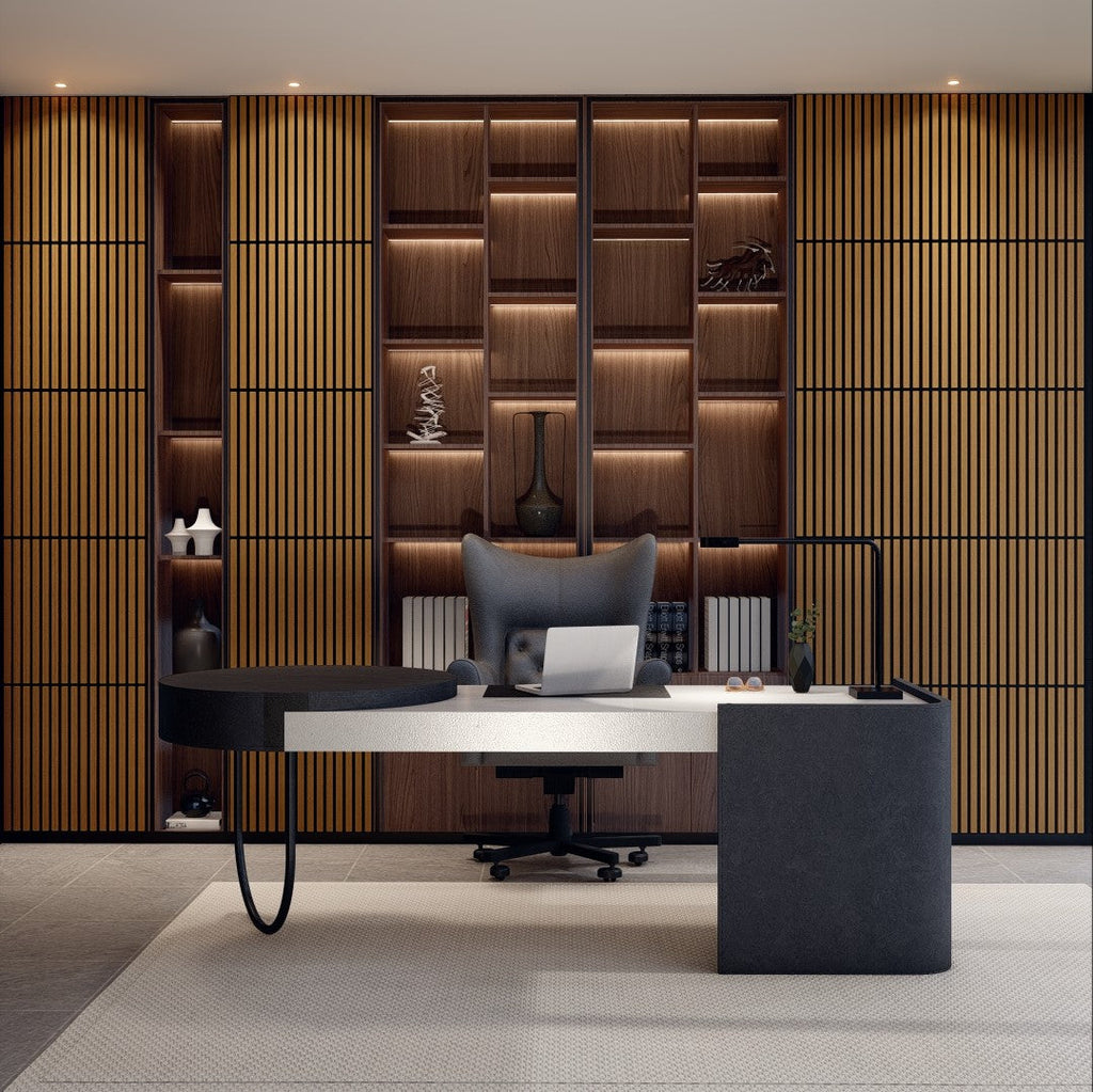 Royal Slat 2x2 Acoustic Slat Panels - Teak