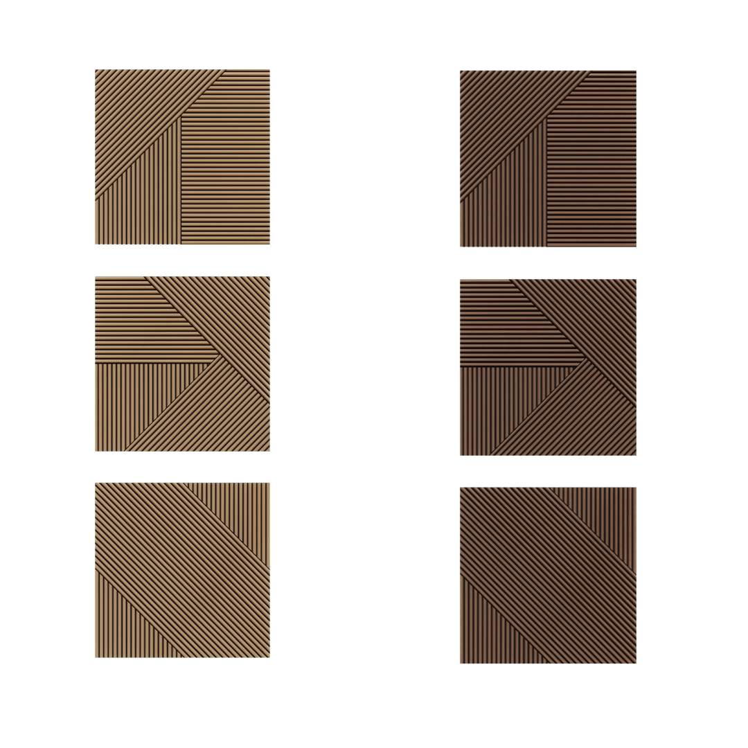 Royal Slat Solid Wood Puzzle Panel