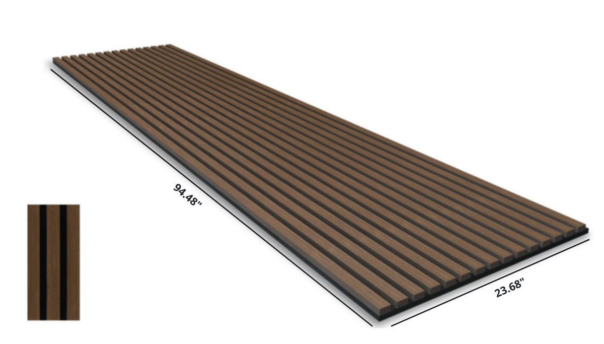 Royal Slat Acoustic Slat Panels - Smoked Oak
