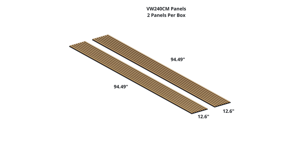 Royal Slat Acoustic Slat Panels - Teak