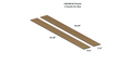 Royal Slat Acoustic Slat Panels - Teak