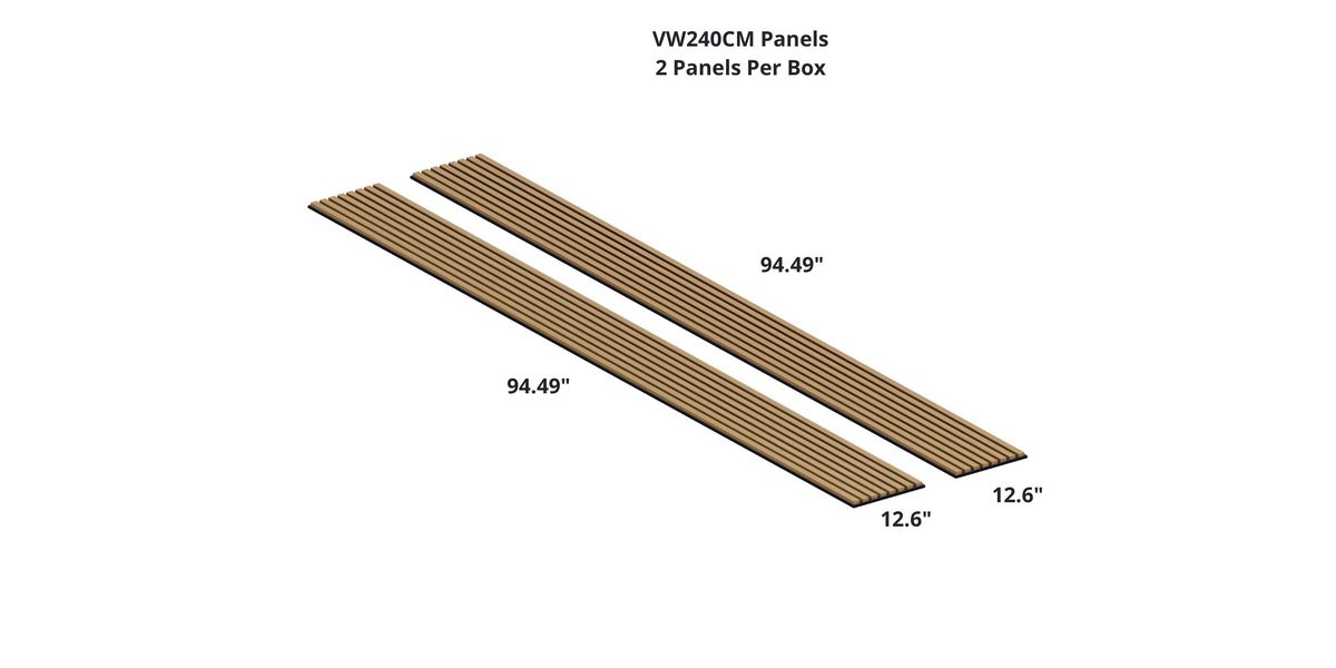 Royal Slat Acoustic Slat Panels - Teak