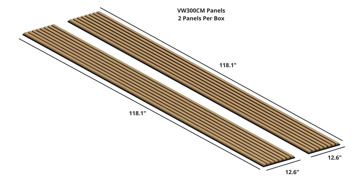 Royal Slat Acoustic Slat Panels - Teak