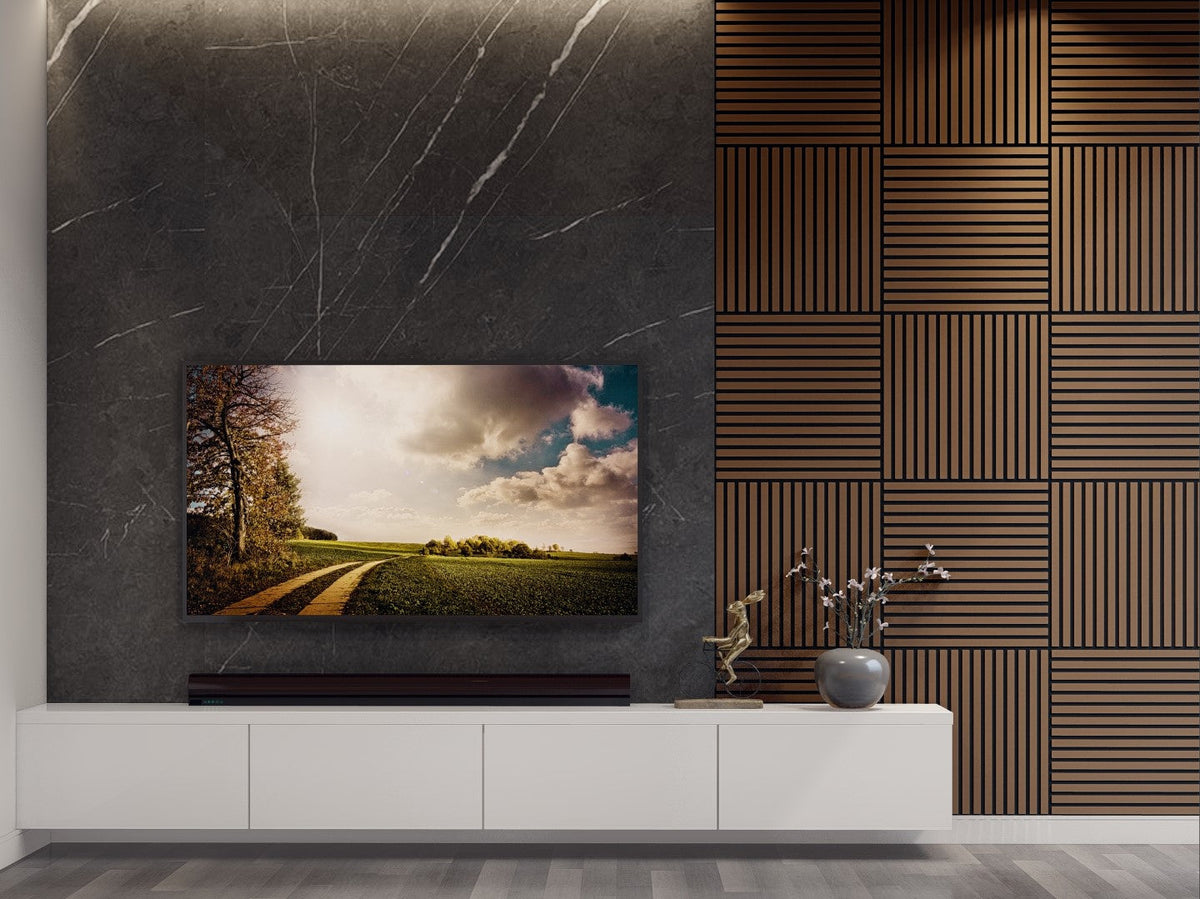 Royal Slat 2x2 Acoustic Slat Panels - Walnut