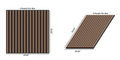 Royal Slat 2x2 Acoustic Slat Panels - Walnut