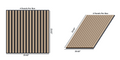 Royal Slat 2x2 Acoustic Slat Panels - White Oak