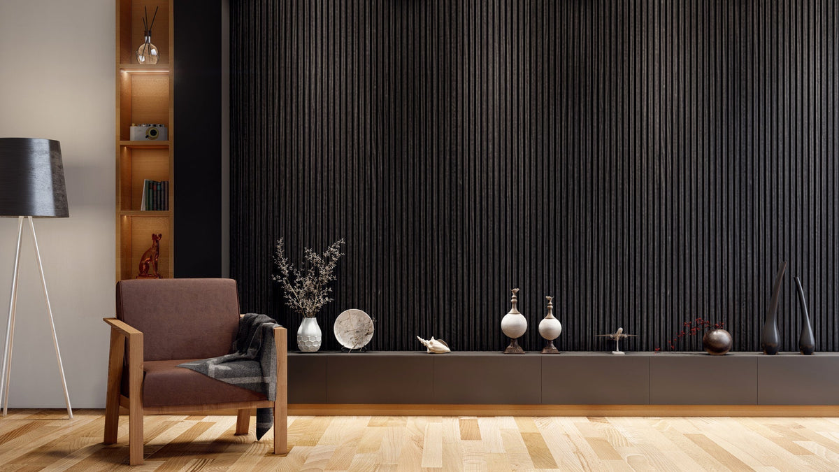 Royal Slat Acoustic Slat Panels - Black Oak