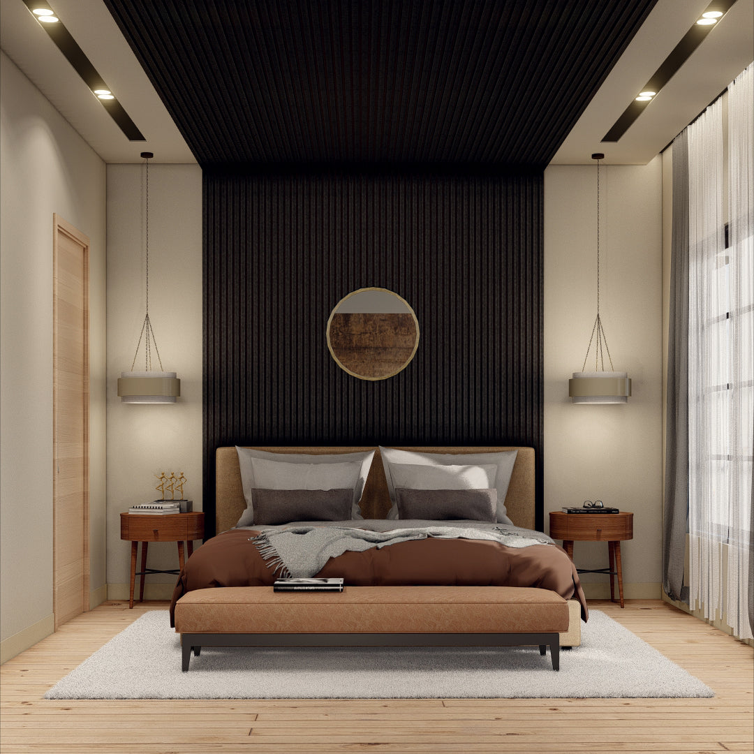 Royal Slat Acoustic Slat Panels - Black Oak