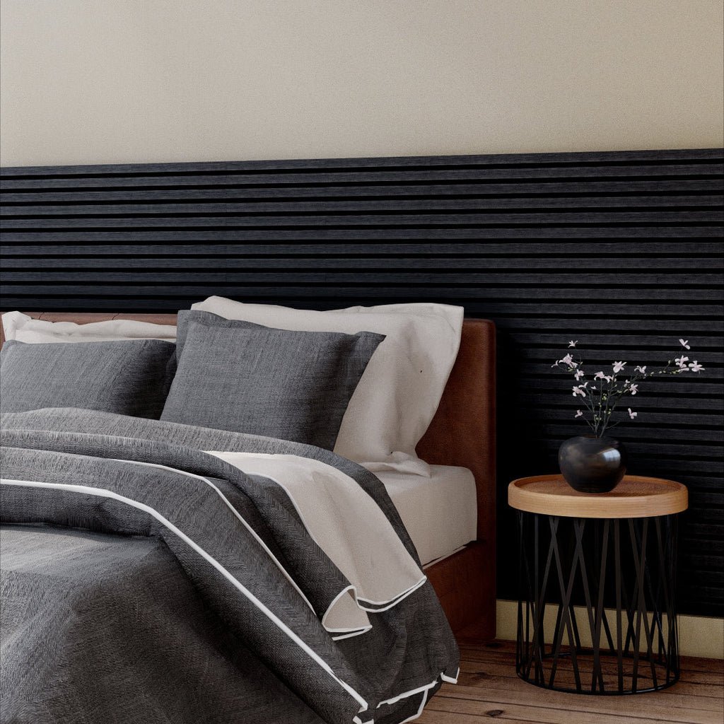 Royal Slat Acoustic Slat Panels - Black Oak