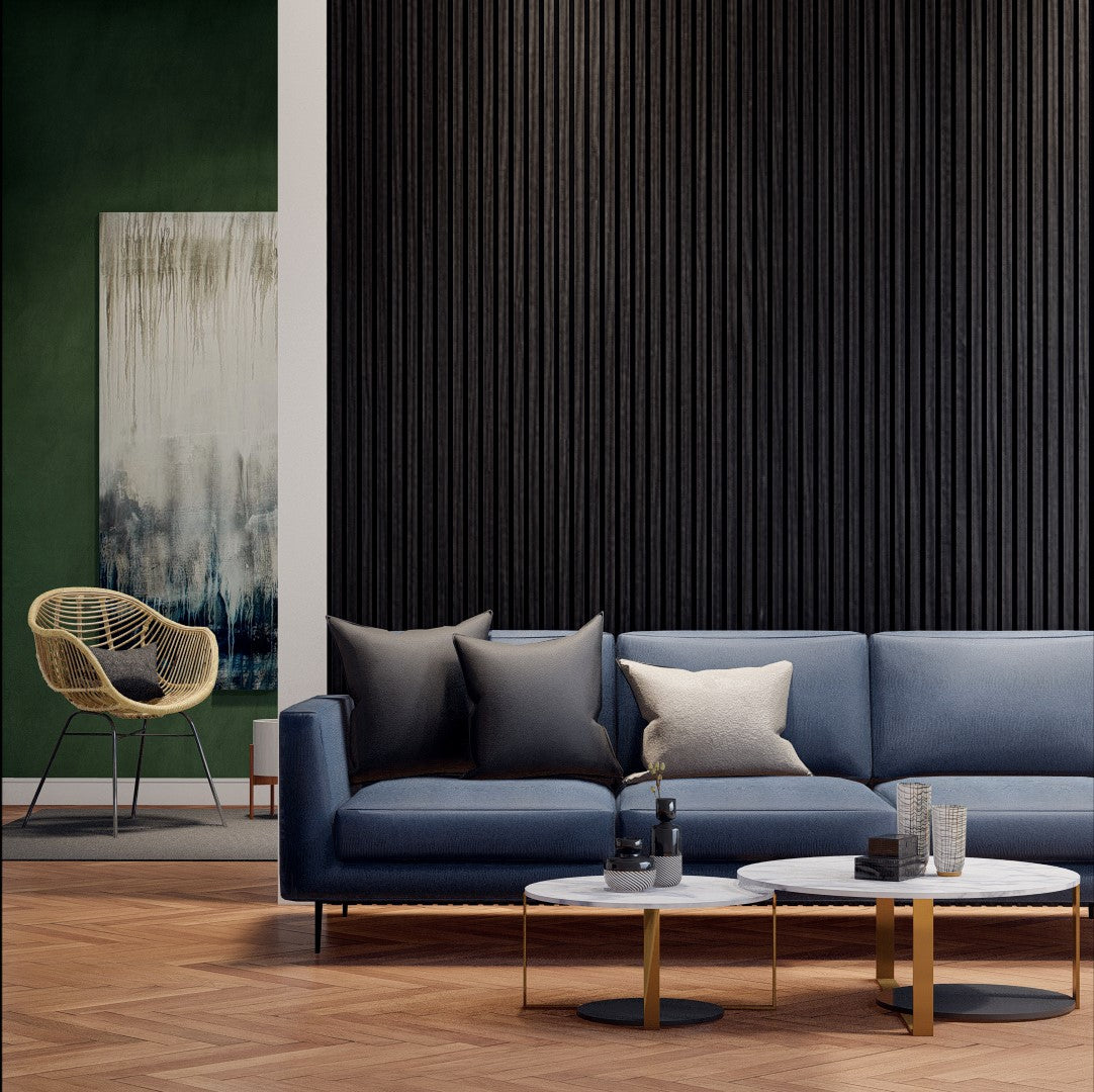 Royal Slat Acoustic Slat Panels - Black Oak