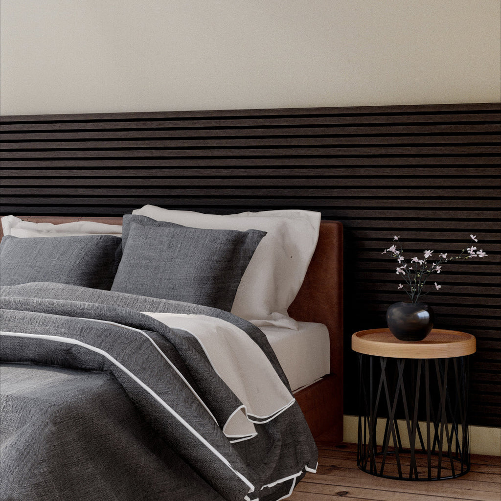 Royal Slat Acoustic Slat Panels - Black Walnut