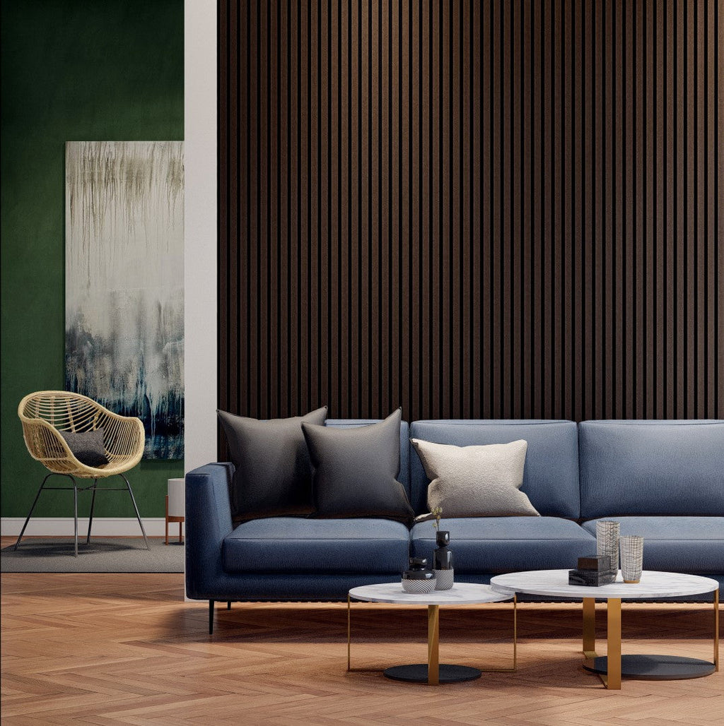 Royal Slat Acoustic Slat Panels - Black Walnut