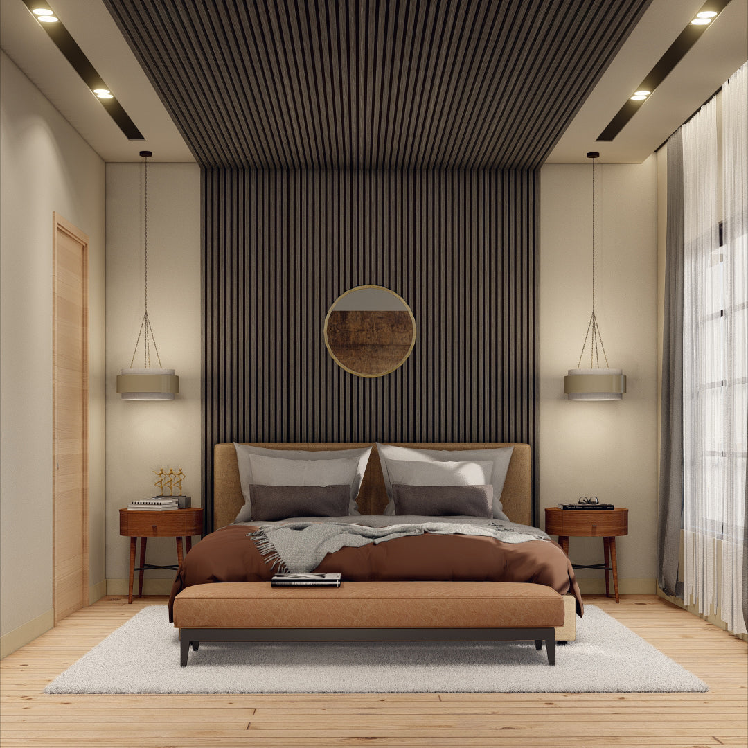 Royal Slat Acoustic Slat Panels - Grey Oak