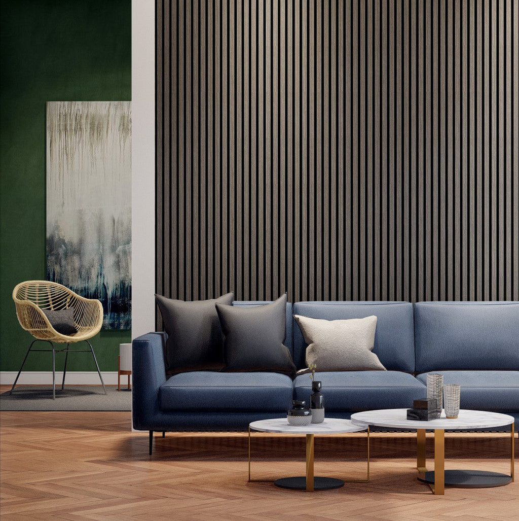 Royal Slat Acoustic Slat Panels - Grey Oak