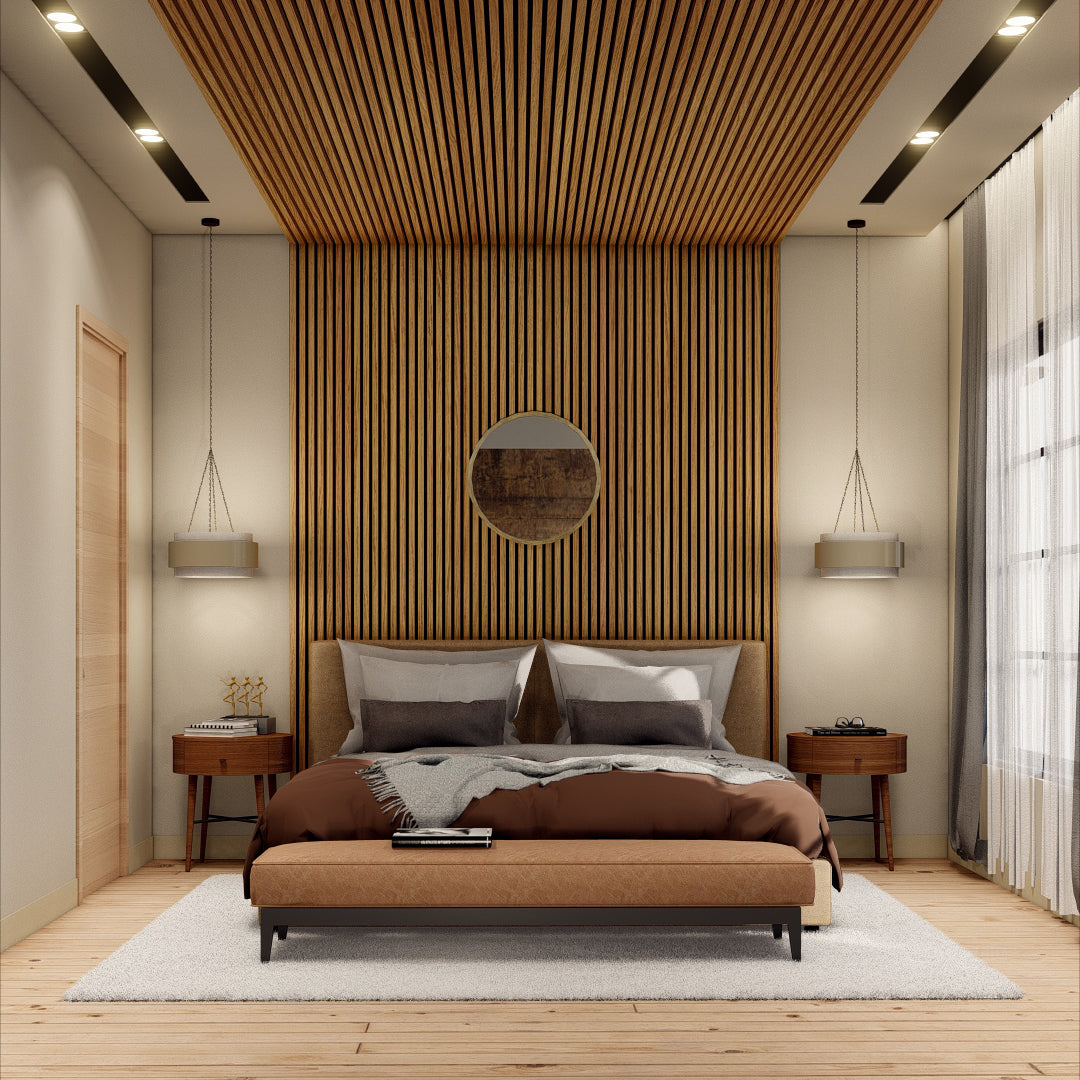 Royal Slat Acoustic Slat Panels - White Oak
