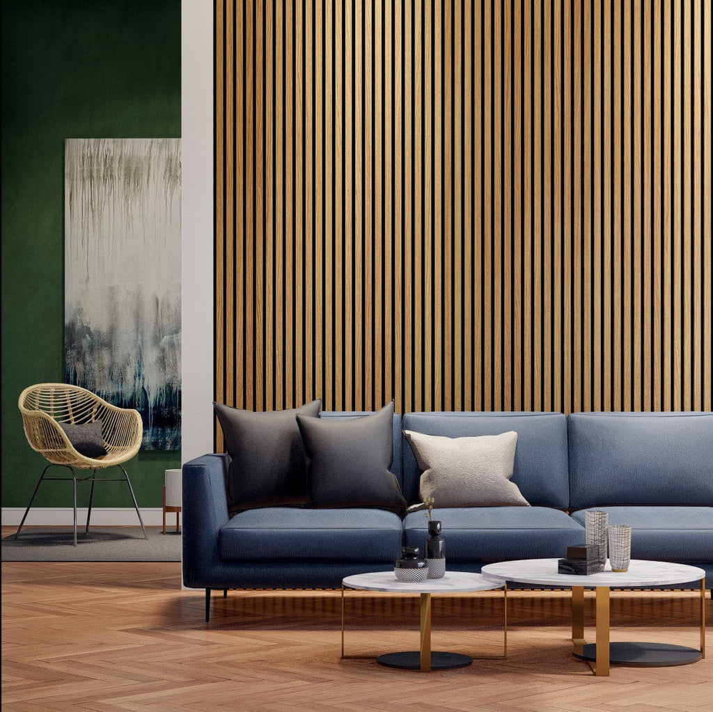 Royal Slat Acoustic Slat Panels - White Oak