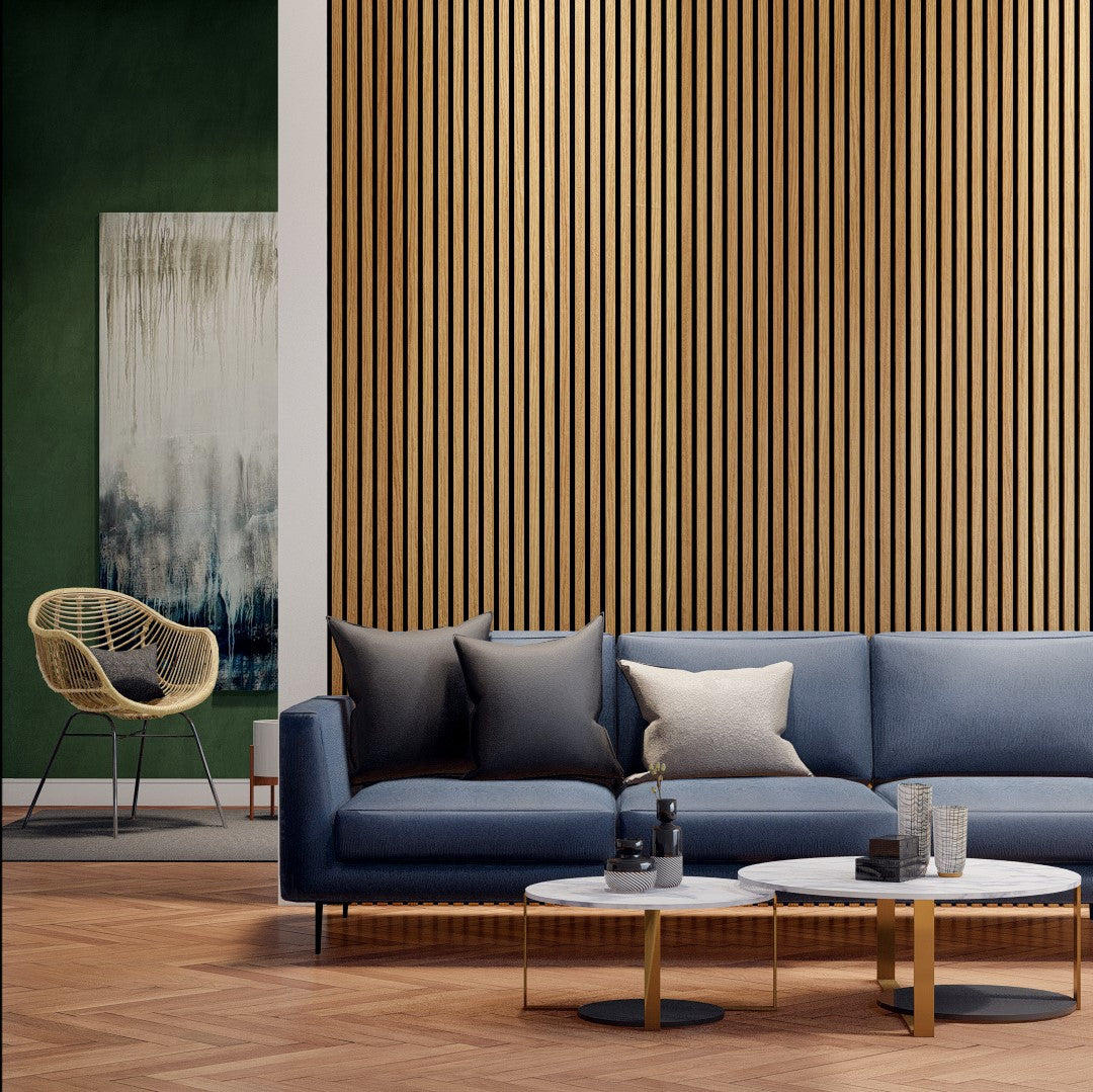 Royal Slat Acoustic Slat Panels - White Oak