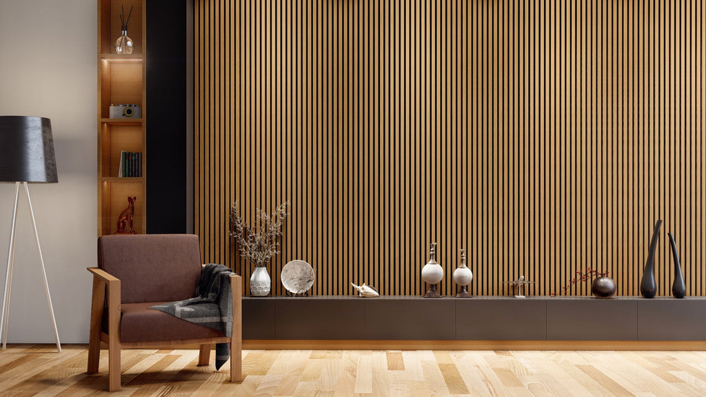 Royal Slat Acoustic Slat Panels - Teak