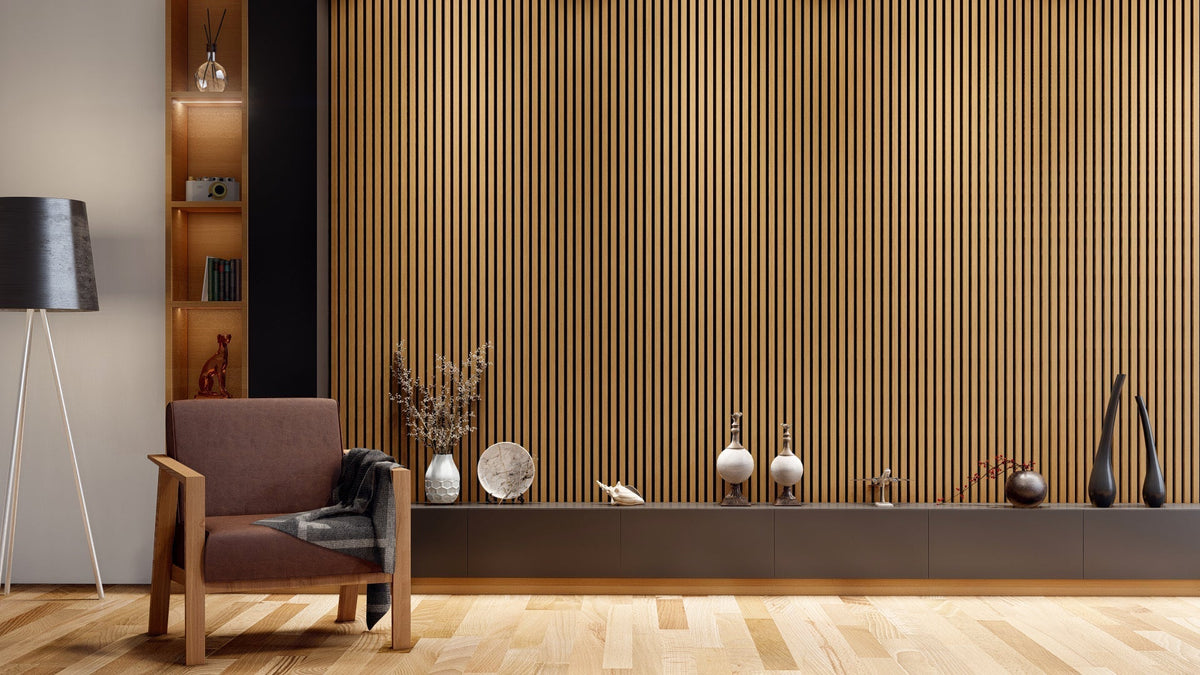 Royal Slat Acoustic Slat Panels - Teak