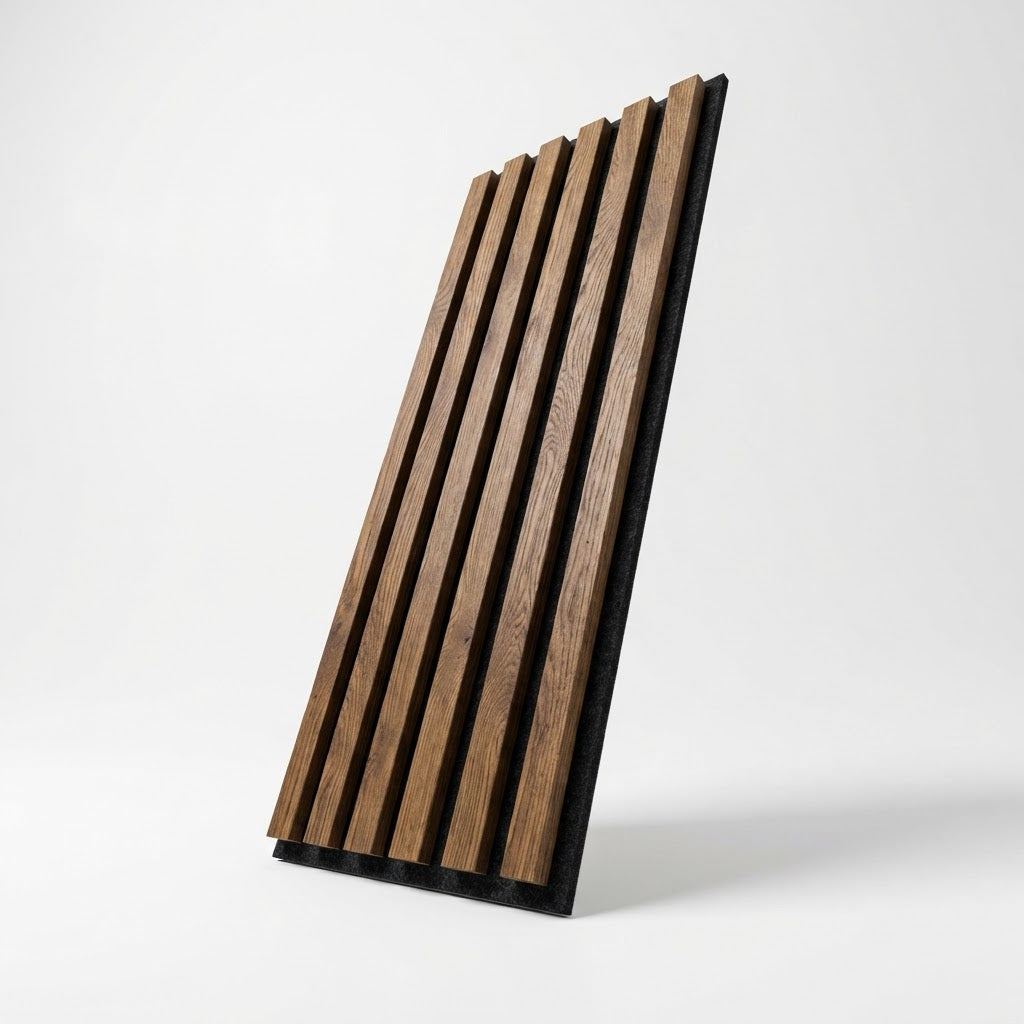 Highland Park XL Walnut Acoustic Wall Panel — 270cm × 110cm