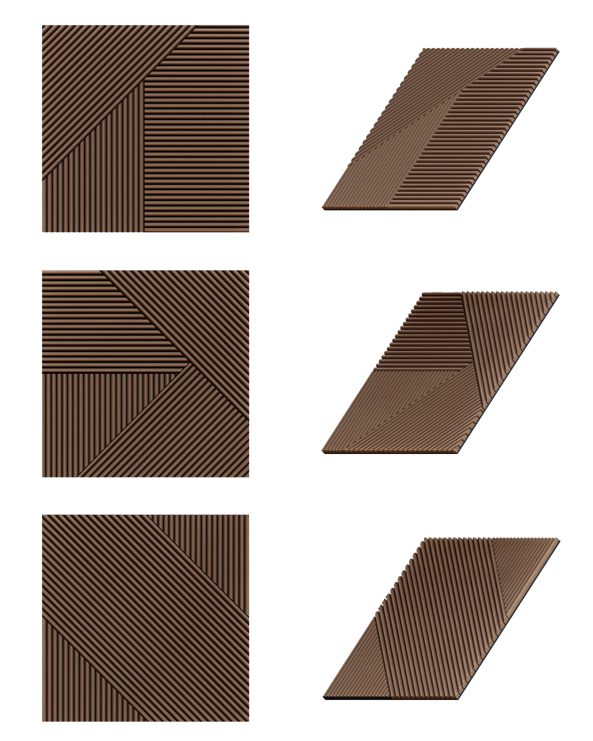 Royal Slat Solid Wood Puzzle Panel