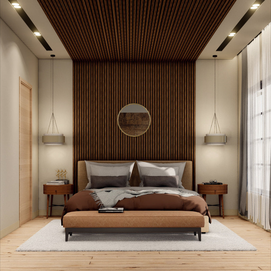 Royal Slat Acoustic Slat Panels - Walnut