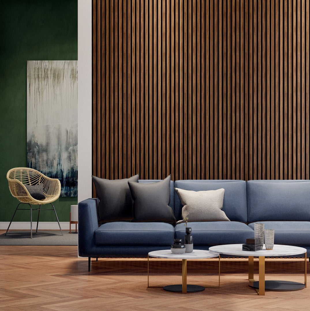 Royal Slat Acoustic Slat Panels - Walnut